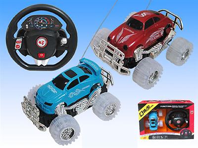 Stone steering wheel remote control car with light sound