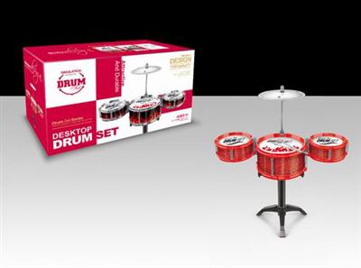 Red semi-solid color drums