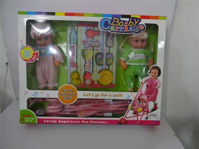 IC 12-inch doll stroller + Accessories