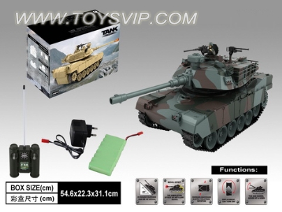 1:18 U.S. M1A2 tanks, remote control cars