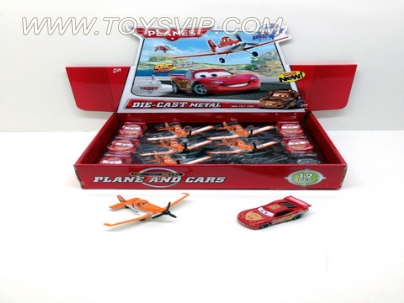 Story aircraft taxiing aircraft alloy + Cars 2 alloy scooter portfolio (12 Pack)