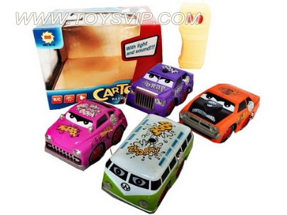 Two-way cartoon 4 conventional remote control car 