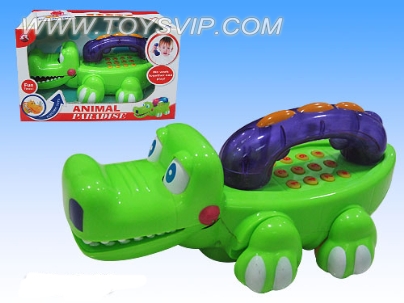 Electric Crocodile phone with light and music