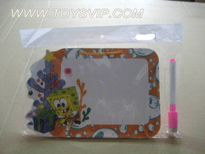 SpongeBob paper tablet (with a pen with wiping)