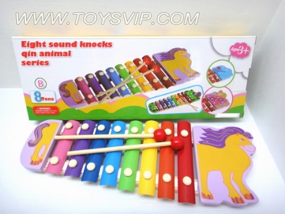 8 sound knock piano wooden horse