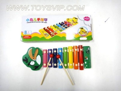 Four wooden sound angry birds knock piano 8