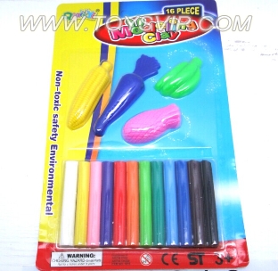 12 color mud + tool set (green material)