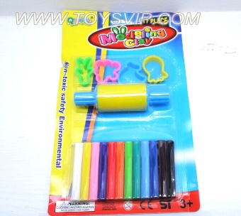 12 color mud + tool set (green material)