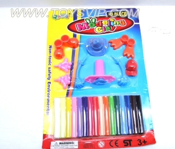 12 color mud + tool set (green material)