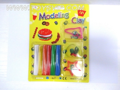 6 color clay with tool sets