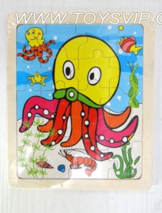 20 wooden puzzle patch octopus