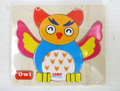 Wooden owl puzzle