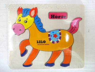 Wooden pony puzzle