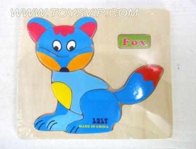 Wooden puzzles Fox