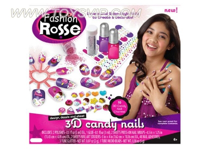 DIY 3D candy nail stickers