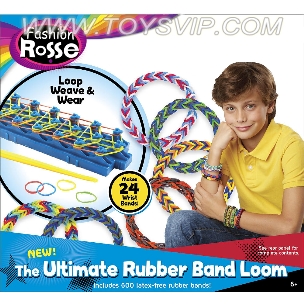The boy rubber band weaver