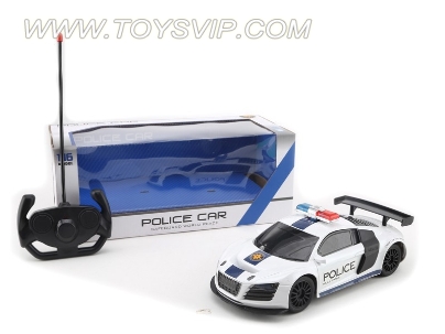 Stone remote control police car police car Audi R8