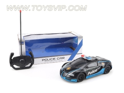 Bugatti four-way remote control police car police car