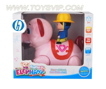 Universal Electric cartoon elephant with light and music