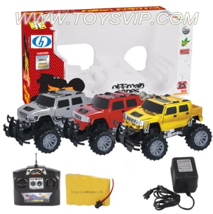 1:12 Four big wheel off-road pickup Hummer remote control car (including electricity)