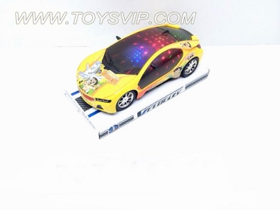 BMW India kid 3D light inertial car (with music, including 3 AG13 batteries)