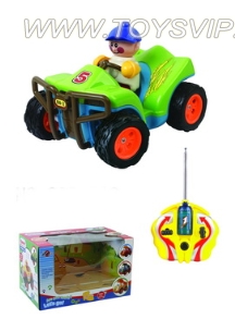 Stone cartoon remote control car (remote control with sound)