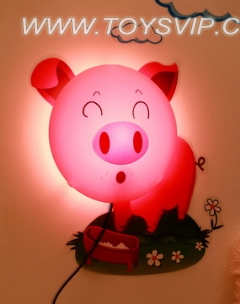 Pink Pig Wallpaper Wall (arc)
