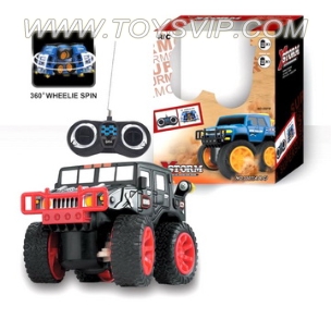 1:36 four channel remote control stunt car