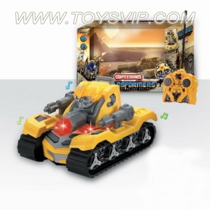 Two-way sound and light tanks Transformers Remote