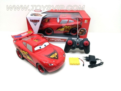 Stone McQueen remote control car (with light music, including rechargeable batteries)
