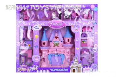 Castle with Princess Prince, furniture (three colorful lights, music)