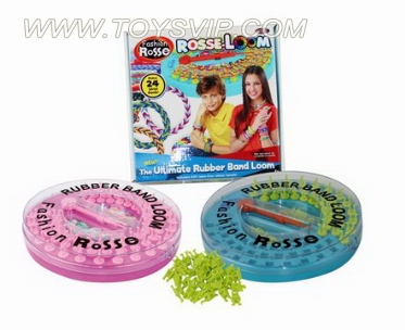 DIY boy rubber band ring (600pcs) + disc weaver