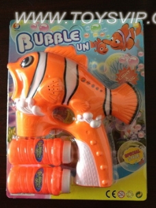 Solid color clown with music four lights flash bottles of water bubble gun