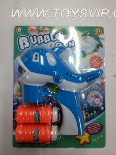Solid color painting with music dolphin blue lights double bottles of water bubble gun