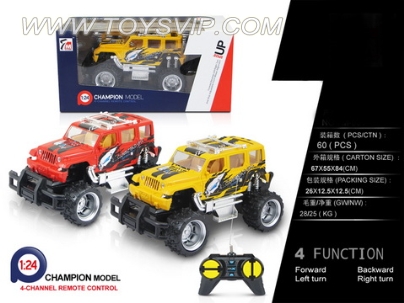 1:24 remote control car (NOT INCLUDED)