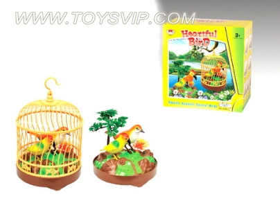 Large and Small parrot cage magpie plus tree
