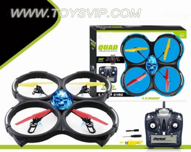 4 through 2.4GHZ 6-axis gyroscope remote control with illuminated UFO