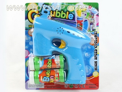 Solid color single lamp with music bubble gun