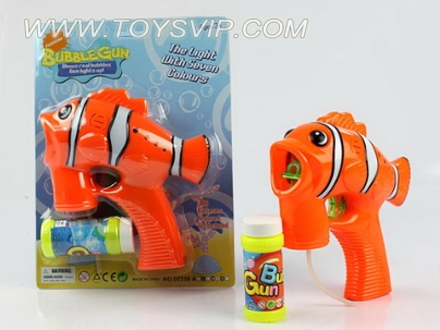 Clownfish single solid color light bubble gun