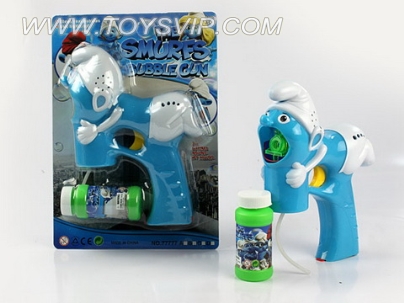 Smurfs music bubble gun gun headlights