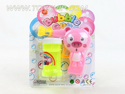 Manual pig bubble gun