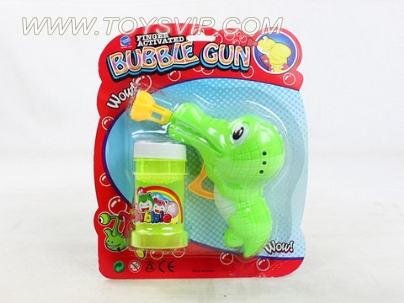 Manual bubble gun