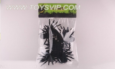 12PCS pure flocking spiders (small)