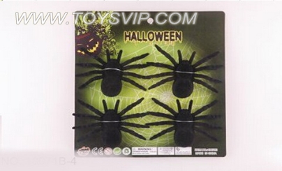 4pcs pure flocking spiders (small)