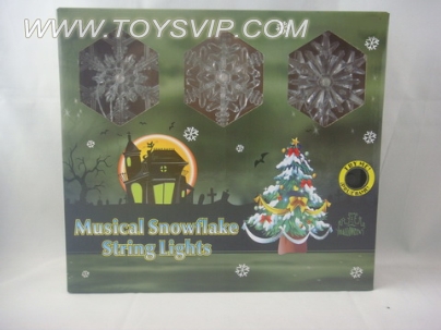 Snowflake string lights (including electricity)