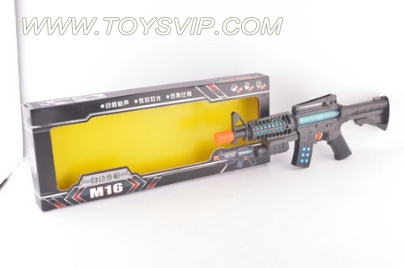 M16 electric shock gun with light and music