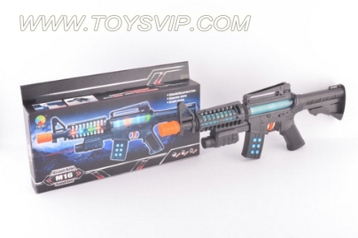 M16 electric shock gun with light and music
