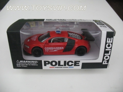 1:32 alloy police car (Audi R8) 2 colors mixed