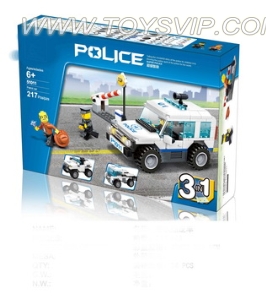 Police cruiser blocks (217PCS)