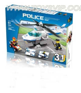 Police Helicopter blocks (206PCS)